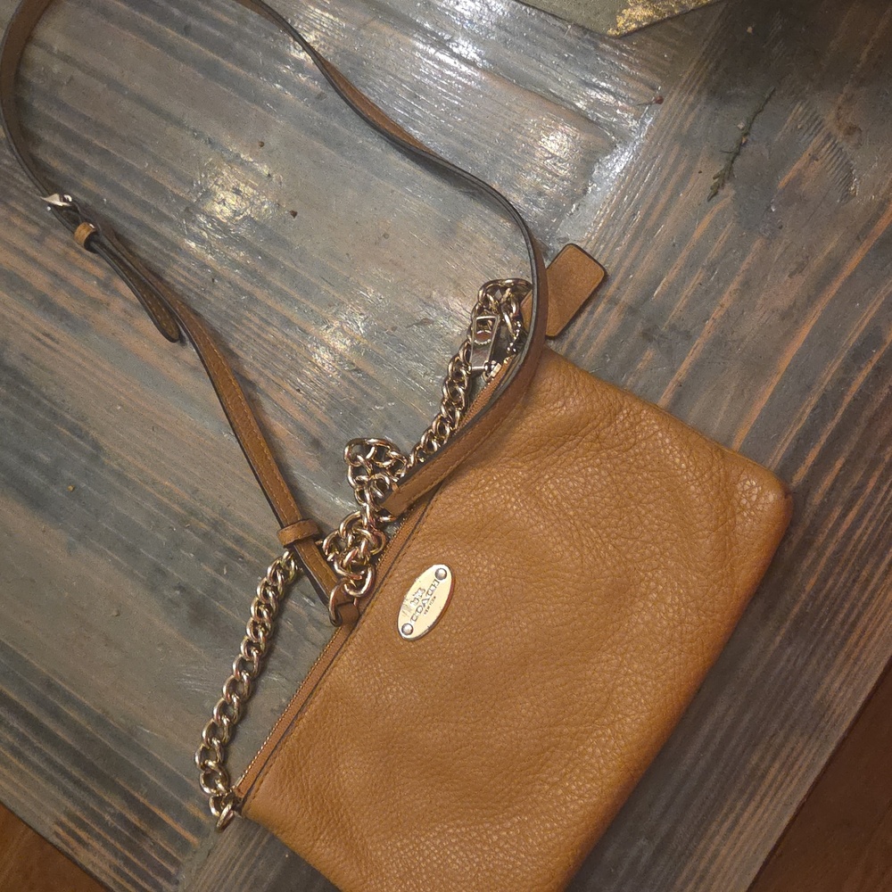 Coach Camel Leather Crossbody